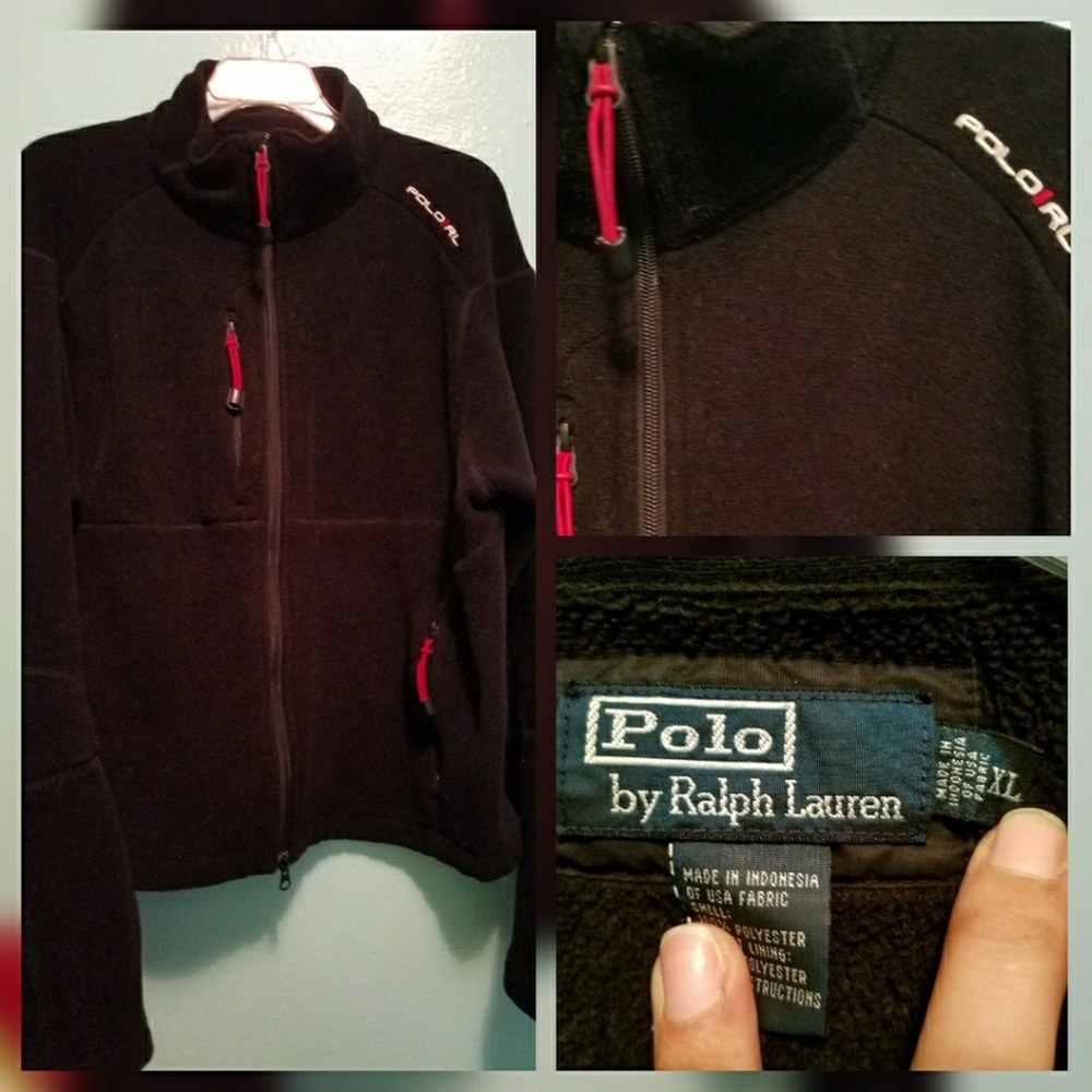 Ralph Lauren Polo ribbed fleece jacket
